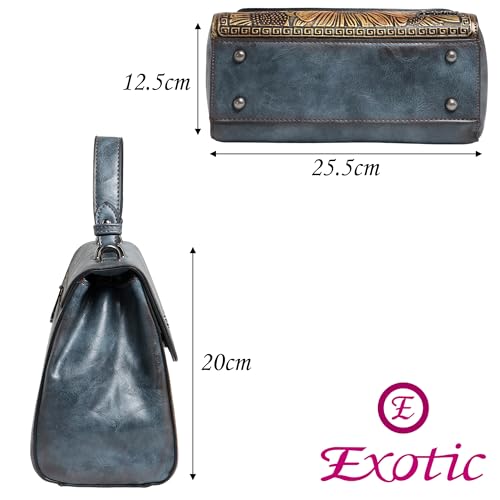 Image of EXOTIC Premium Vintage Embossed Floral Flap Desing Sling Bag For Women