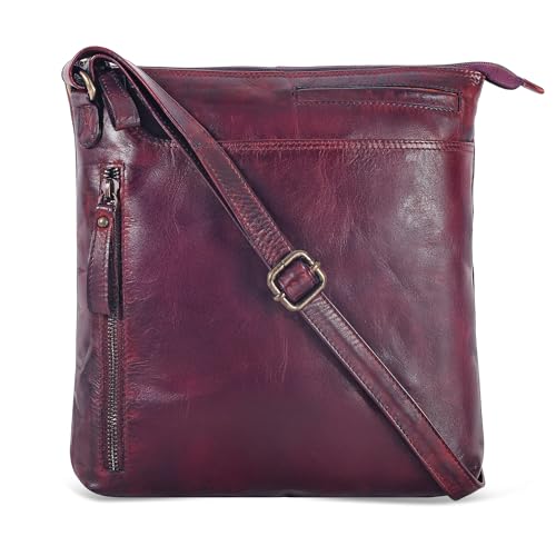 Image of Leather Crossbody Bags for Women - Ladies Sling Handbags - Medium Cross body Purses Handbags - Purses For Women