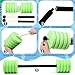 Soulchen Long Aquatic Exercise Dumbbells Foam Water Weights Dumbbell Aquatic Pool Barbells with High Density EVA Foam for Swim Water Aerobics Workouts Loss(Green,29.13 Inch)