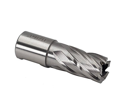 Annular Cutters Set 6Pcs Jestuous 3/4 Inch Weldon Shank 1 Cutting Depth 1/2-1-1/16 Cutting Diameter Two Flat Hss Slugger Bits For Mag Drill Press With Pilot Pin #TOP4