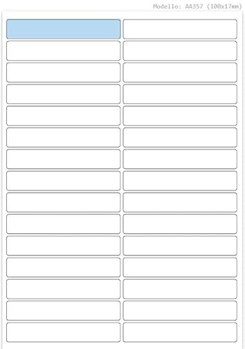 3000 Etichette Adesive con Angoli Arrotondati