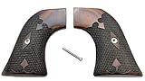 Premium Ruler Wrangler Grips – Ruger Wrangler Grips .22 LR Replacement, Rosewood Gentleman Style with Screw