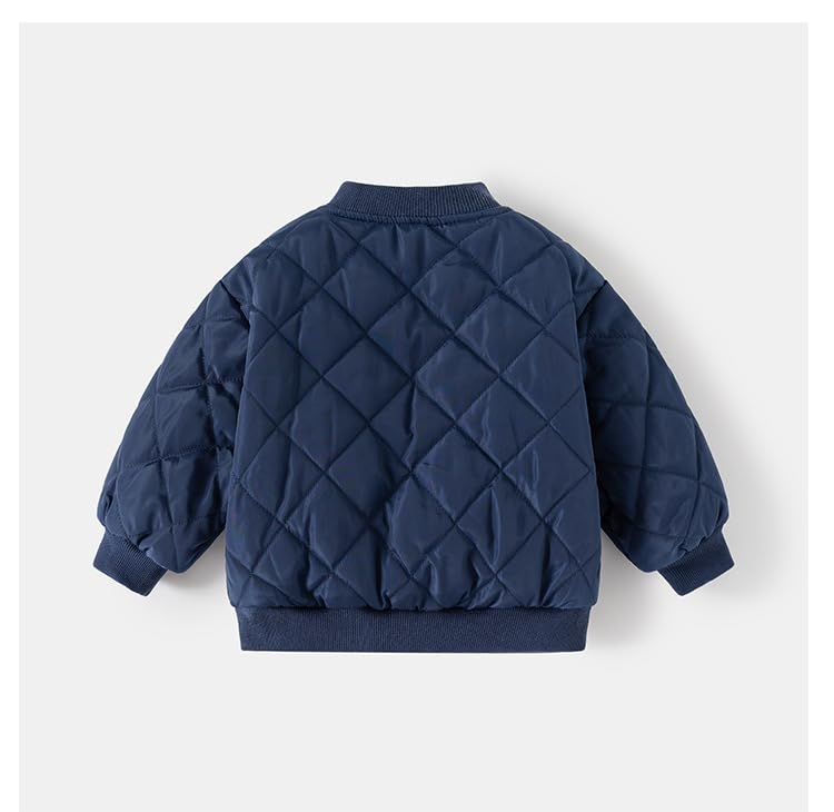 Toddler Kids Winter Fleece Warm Jacket Baby Boys Girls Autumn Winter Zip-up Lightweight Long Sleeve Clothes Coat (Navy,90/18-24 M,Unisex,Big Kid,US,Age,18 Months,24 Months)