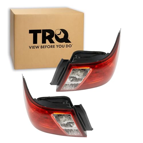 TRQ Rear Tail Lights Set SU2818101 SU2819101 Compatible with 2008-2014 Subaru Impreza