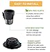 Podoy Reusable Coffee Filter for Compatible with Keurig K-Cup My 119367 2.0 Updated Model Black Small Coffee Filter K200 K250 K300 K350 K400 K450 K460 K475 K460 K500 K550 K560 K575(Pack of 2)