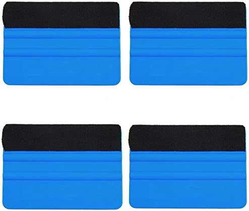 4 Pcs Felt Squeegee Wrapping Tool, 4'' Inch Premium Scratch-Proof Decal Vinyl Wrap Squeegee Handy Tools for Vinyl Installation, Scrap Booking, Wall Decals image 4