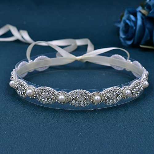 azaleas Bridal Belt with Rhinestones Wedding Dress Belt Pearl Handmade Bride Bridesmaids Sash(S435)3