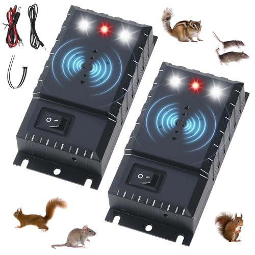 2 Packs Rodent Repellent for Car Engines, Ultrasonic Mouse
