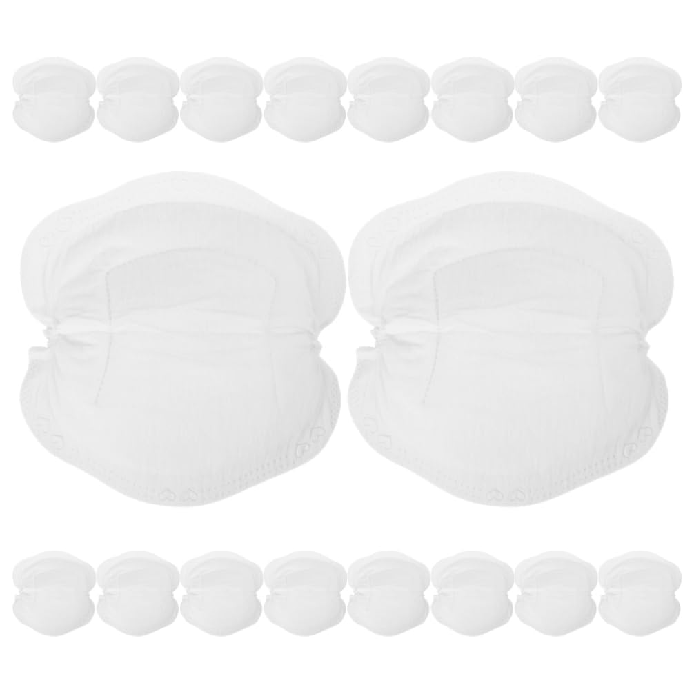 NOLITOY 24pcs Disposable Breast Pads for Nursing Mothers Ultra-Thin Leak Breastfeeding Mats Soft Breathable Convenient Pads White