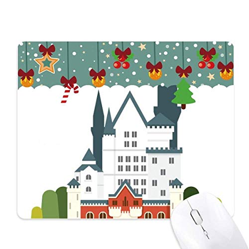 Tapis de souris château de cygne en caoutchouc antidérapant pour le bureau