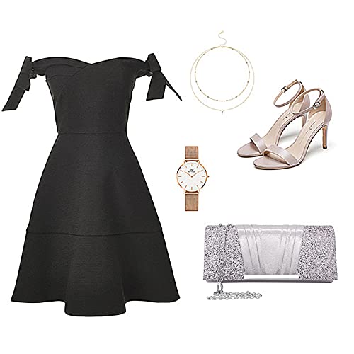 Image of Goclothod Evening Clutch Handbag Women Fashion Crossbody Shoulder Bag Chain Purse