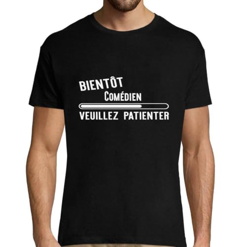 T-shirt homme comédien bientôt imprimé en France rigolo