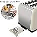 Retro Stainless Steel 2 Slice Toaster - Bagel, Cancel, Defrost, 6 Shade Settings, Extra Wide Slot, Removable Crumb Tray (Cream)