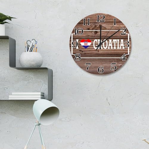 Horloge murale Croatie silencieuse pour supprimer le tic-tac du salon vintage