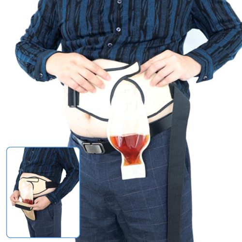 Fundas para bolsas de ostomía lavables de tela impermeable, pack de 2 unidades unisex 2