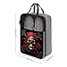 Pirate Skull Shoe Bags for Travel Water-Resistant Shoes Pouch with Handle Fashion Shoe Organizer with Zipper Closure Portable Sneaker Carrier for Men & Women Daily Use