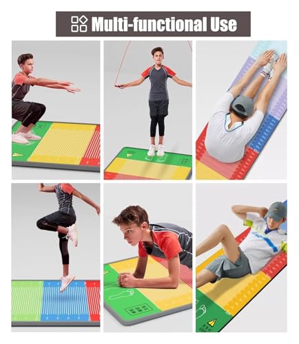 Almohadilla para practicar saltos de longitud sin resbalar alfombra 3m 6