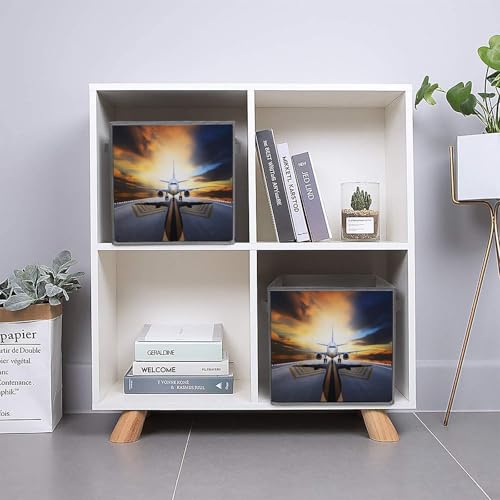 Bacs de rangement pliants durables avec poignées pour serviettes et linge