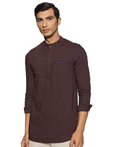 Image of Spykar Men's Cotton Striped Slim Fit Shirt