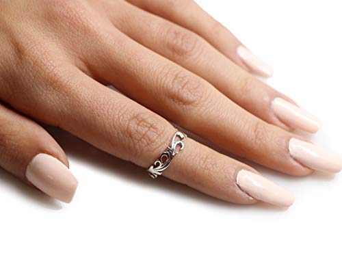 Closeoutwarehouse 925 Sterling Silver Eternal Flame Filigree Ring Size 9 #TOP2