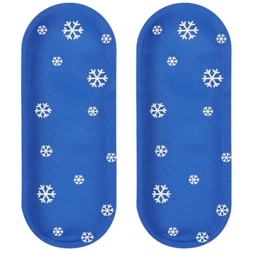 Fefod Ice Pack per borsa termica diabetico, 2 pezzi Ghiaccio Gel Riutilizzabile, Cuscinetti Terapia Caldo/Freddo, Impacchi Gel per Insulina Caso di Viaggio, Impacco Freddo di Insulina, 17.5 x 7 cm