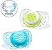 Chicco NaturalFit Flair Pacifier, Blue, 6-12 Months