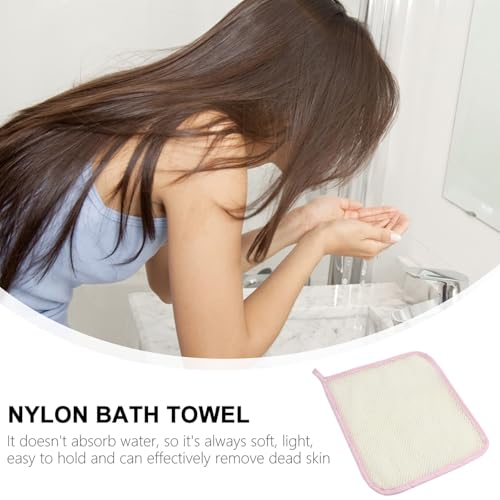 Toallas de baño de nailon rosa: juego de 5 toallas de secado rápido lavables a máquina 8