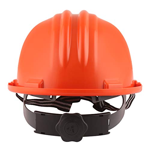 Image of KARAM PN581 Safety Industrial Helmet for Men | Light Weight with Ratchet Type Adjustment | Comfortable Fit & Durable Hard Hat | EN Certified | Orange