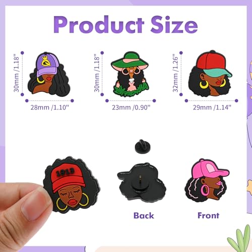 Image of Cute Pins Bulk, Funny Lapel Badge Pins Rubber Brooch Pins for Backpacks, Hats, Bags