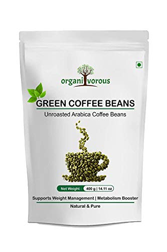 Bellentines Organivorous Green Coffee Beans for Weight Loss & Immunity Booster | Unroasted | Natural & Pure | for Men & Women | Pack of 1 x 400 Grams