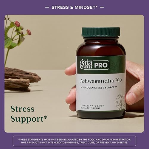 Gaia Herbs PRO Ashwagandha 700 - Healthy Immune Support Supplement* - Single-Herb Formula with Organic Ashwagandha - Vegan Gluten-Free Soy-Free - 120 Liquid Phyto-Caps (60 Servings) - Image 4