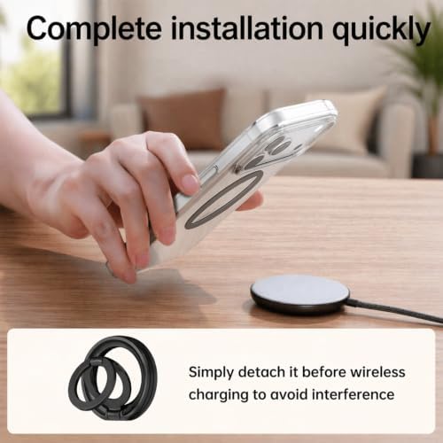 Magnetic Phone Grip Stand for MagSafe, Expandable Phone Grip for iPhone - 5