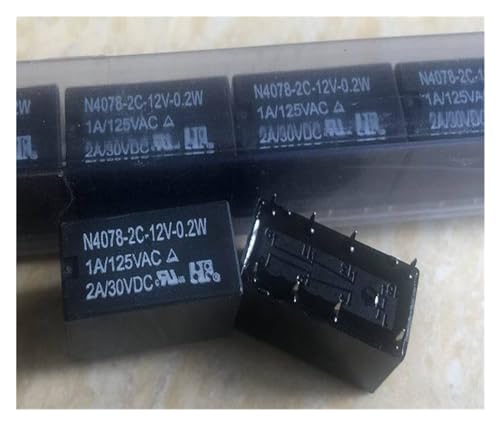 Relé de 8 pines N4078-2C-12V-0.36W de alta precisión térmica 2