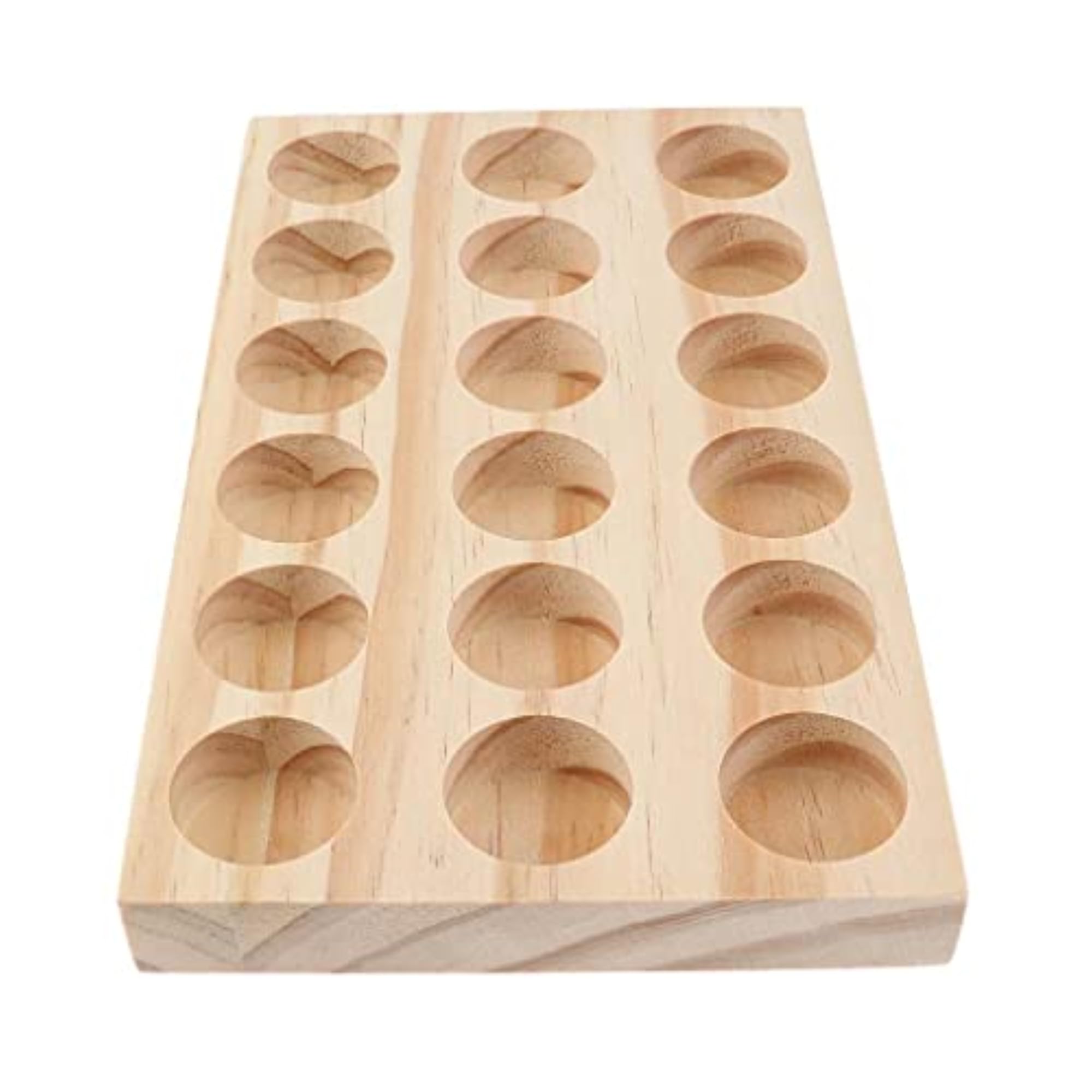 Natural Wood Cosmetic Makeup Display Storage Organizer