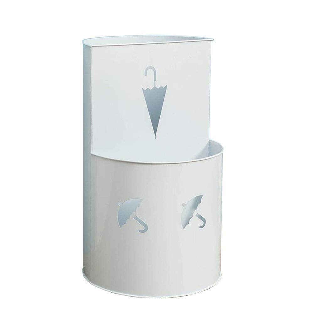 Porte-parapluies 50 cm blanc pour entrée de maison et couloir