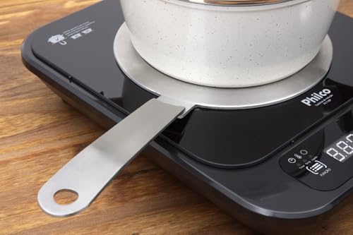 Adaptador Chapa Para Fogão De Indução Aço Inox Resistente 14cm Diâmetro Aceita Qualquer Tipo De Pane