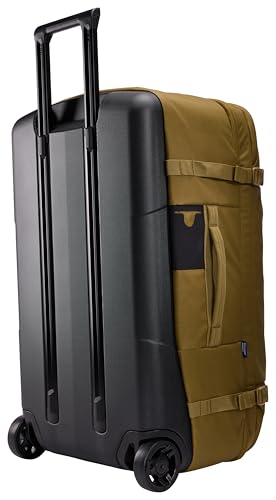 Thule Aion 70cm Wheeled Duffel - Wet/Dirty Storage Pocket - Smooth Rolling Wheels - Interior Compression Straps - Lockable Exterior Zippers - 100% Recycled PFC-Free Waxed Canvas Fabric3