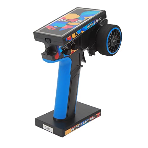 RC Car Transmitter, 2.4GHz Remote Control Radio Plastic Transmitter with Receiver and Lanyard for WLToys 124017 124016 144010 104072 124007