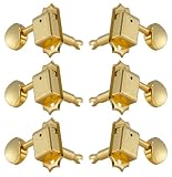 Grover 133G Deluxe Guitar Machines - Guitar Machine Heads, 3 + 3 - złoty