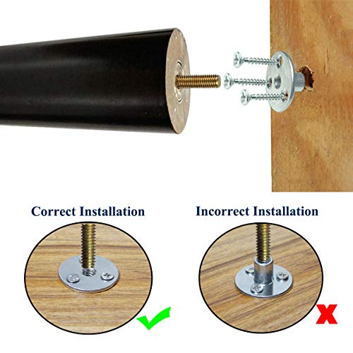 Aoryvic 8 Inch Wood Furniture Legs Replacement Sofa Legs Pack Of 4 For Couch Feet Chest Of Drawers Cabinet Diy Furniture Project With Pre-Drilled 5/16 Inch Bolt #TOP5