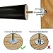 AORYVIC 8 inch Wood Furniture Legs Replacement Sofa Legs Pack of 4 for Couch Feet Chest of Drawers Cabinet DIY Furniture Project with Pre-drilled 5/16 Inch Bolt
