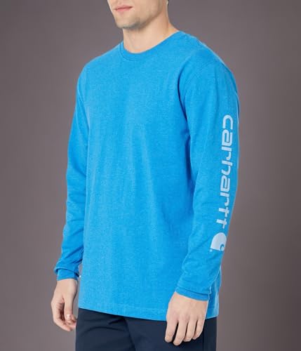 Image of Carhartt Men's Dearborn Loose Long-Sleeve Logo T-Shirt Closeout