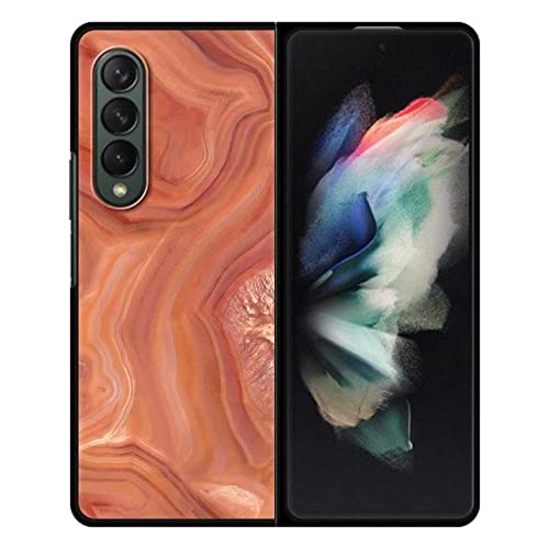Coque Samsung Z Fold 3 bois noir étui de protection élégant pour le bureau