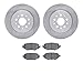 Dynamic Friction Company Rear Brake Rotors with 5000 Advanced Brake Pads 6502-59500