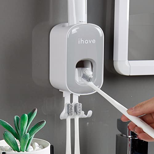 Ihave Toothbrush Holder Wall Mounted With Toothpaste Dispenser - Easy To Install, Durable, And Stylish Bathroom Decor & Bathroom Accessories #TOP7
