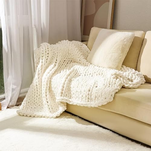 Bocguy Super Soft Chunky Garn 500g Milchig Weiß – Bild 4