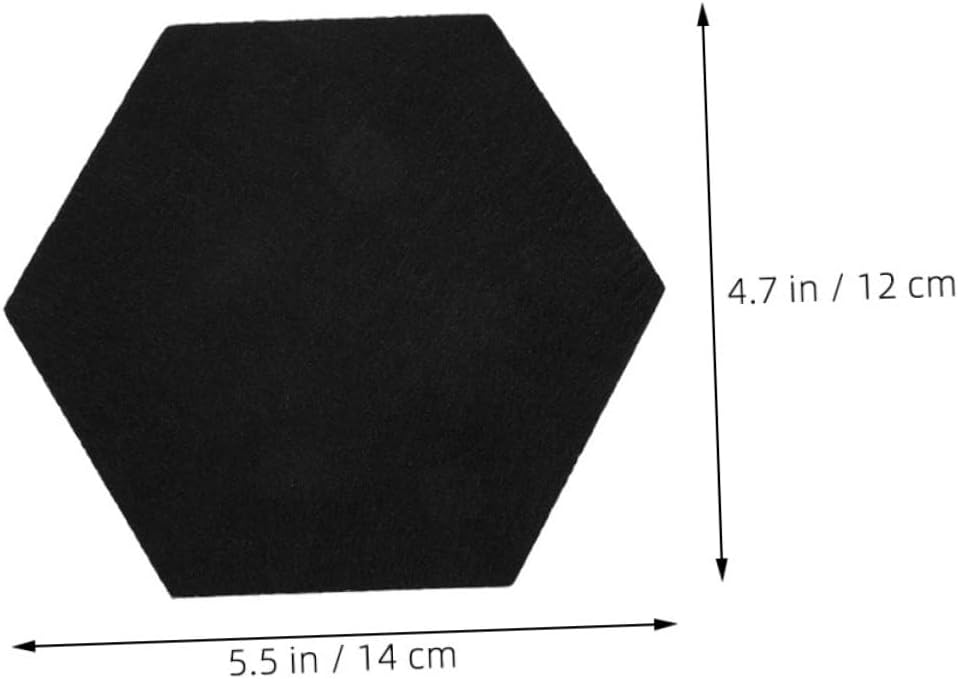 8pcs Felt Board Decor Hexagonal Bulletin Board for and Girls Memo Felt Photo Modern Living Room Decorative