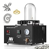 Newhai 3-in-1 Vacuum Casting Machine, 2100℉ Gold Melting Furnace with 2KG Graphite Crucible & 4L Vacuum Chamber for Vacuum Extraction & Suction &Melting (Vacuum Pump Not Included)