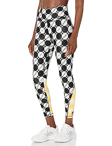 adidas Women's Love Unites Rich Mnisi Leggings, Off White/Black/Solar Gold, Medium