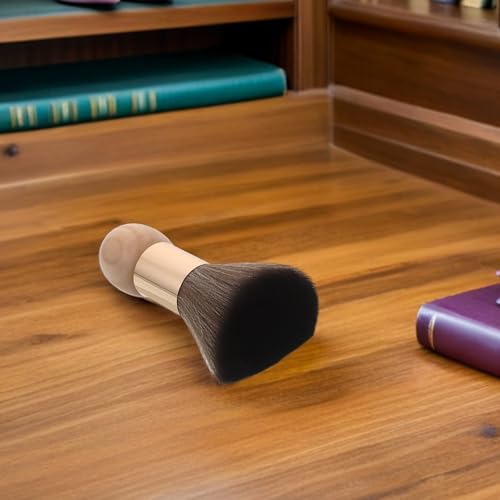 Cepillo para cuello de barbero Mikikit plumero suave de madera 7